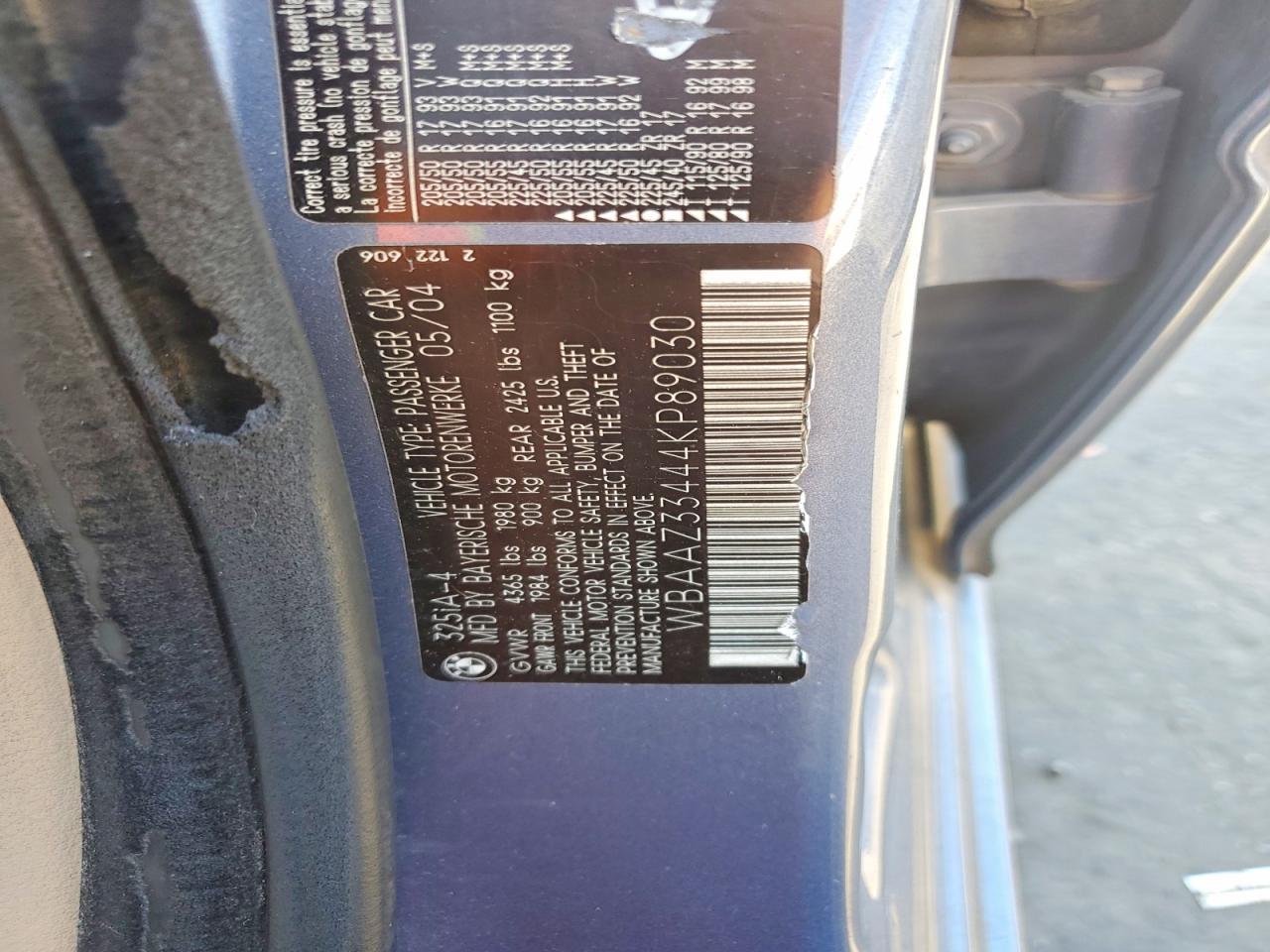 2004 BMW 325 is Sulev