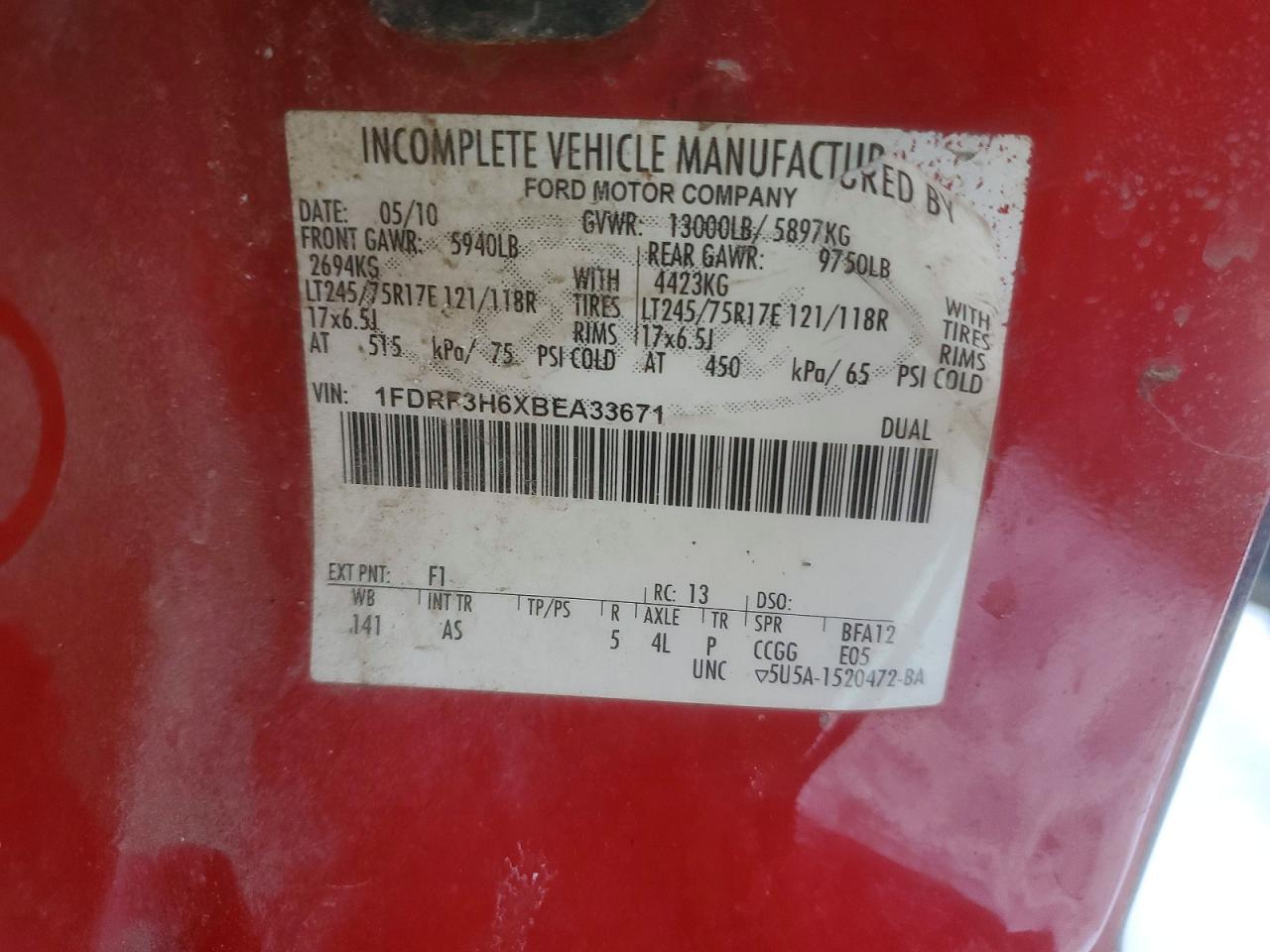2011 Ford F350 Super Duty