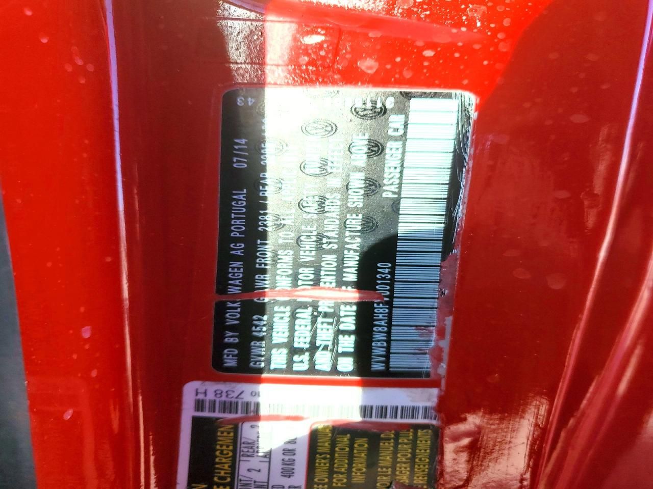 2015 Volkswagen Eos Komfort