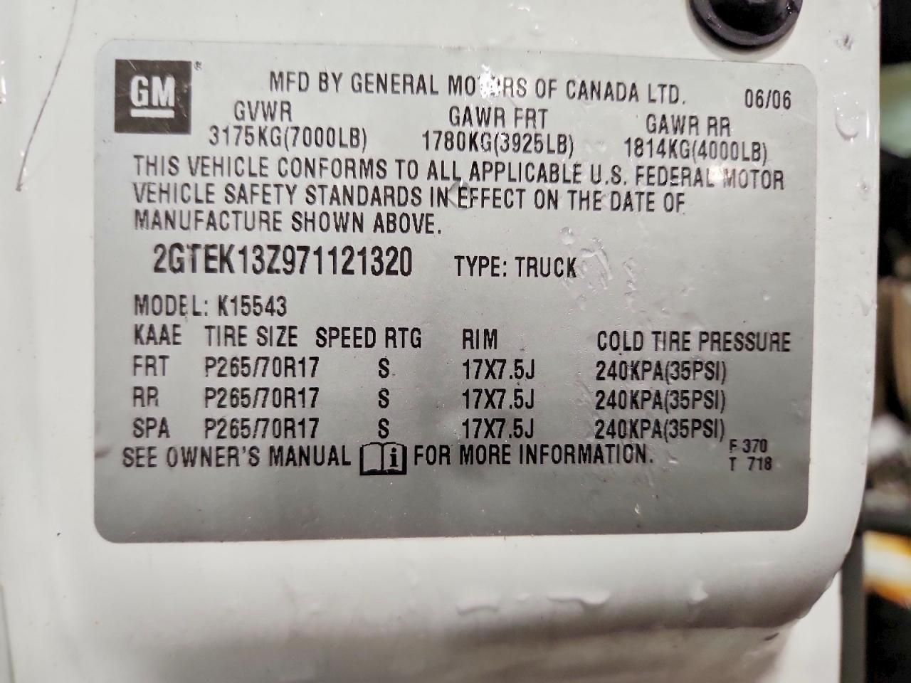 2007 GMC New Sierra K1500 Classic