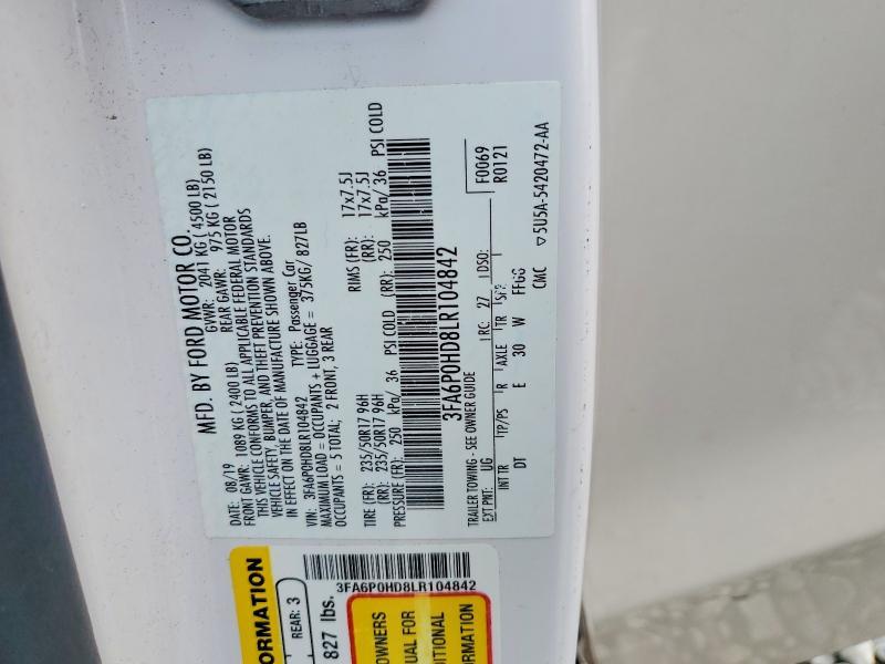2020 Ford Fusion se