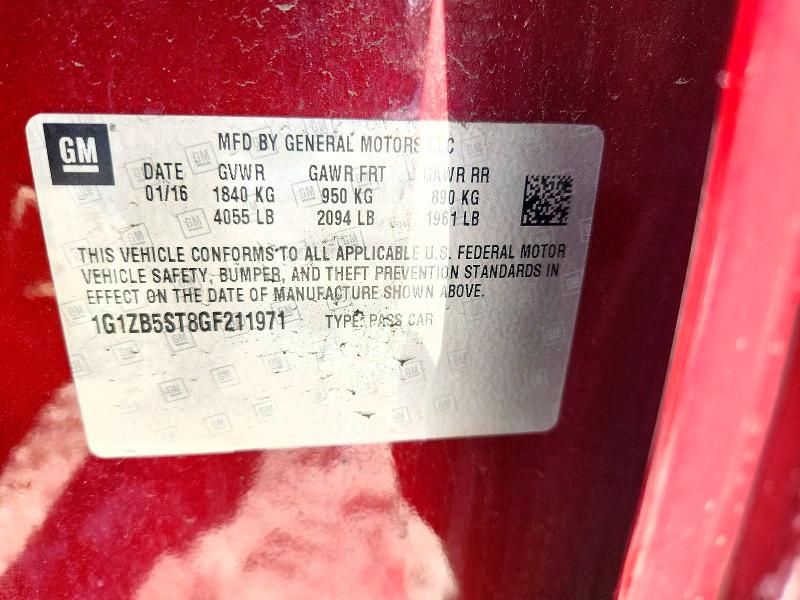 2016 Chevrolet Malibu ls