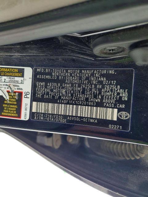 2012 Toyota Camry Base