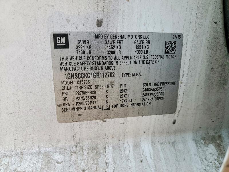 2016 Chevrolet Tahoe C1500 ltz