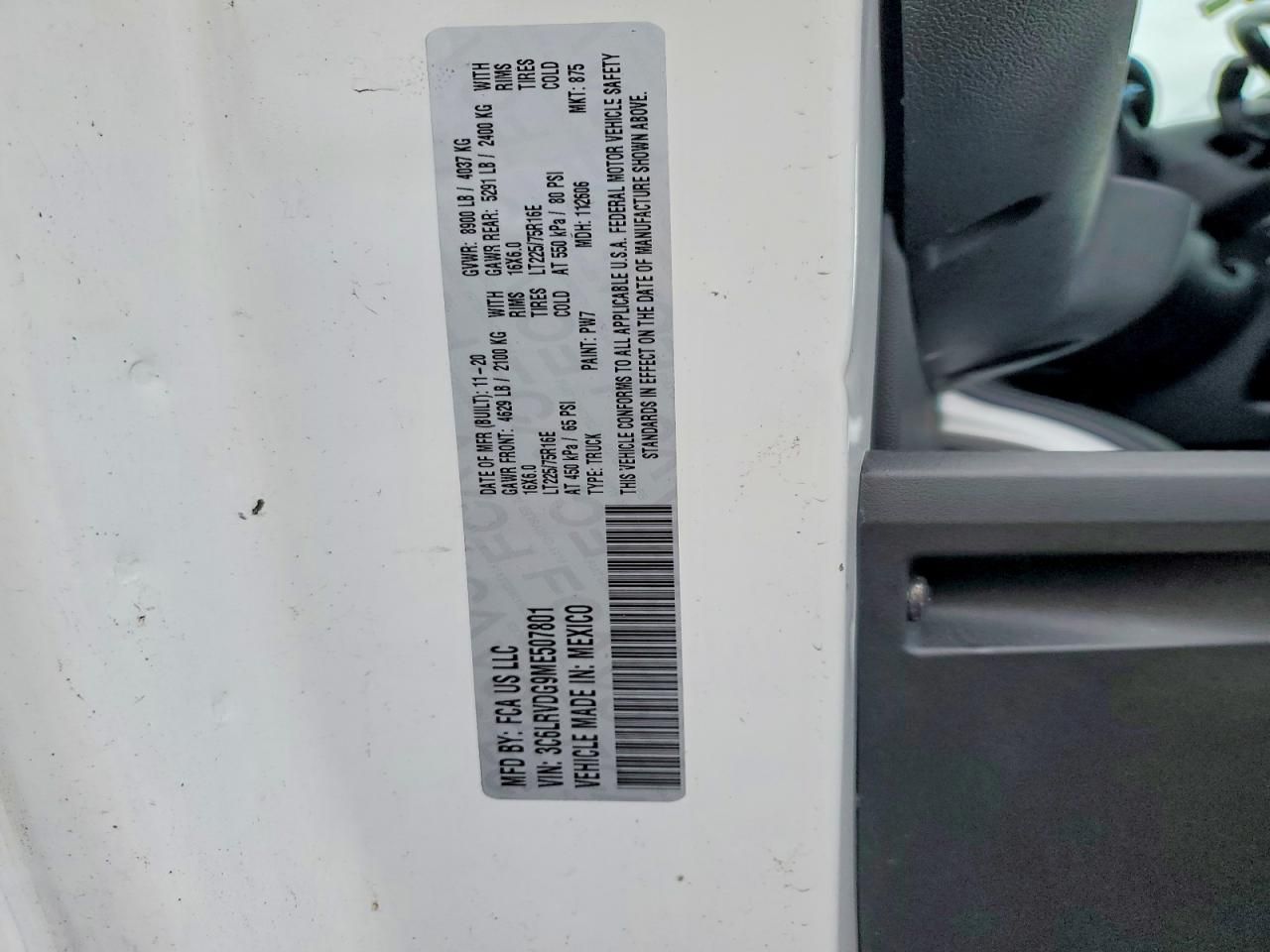 2021 Dodge RAM Promaster 2500 2500 High