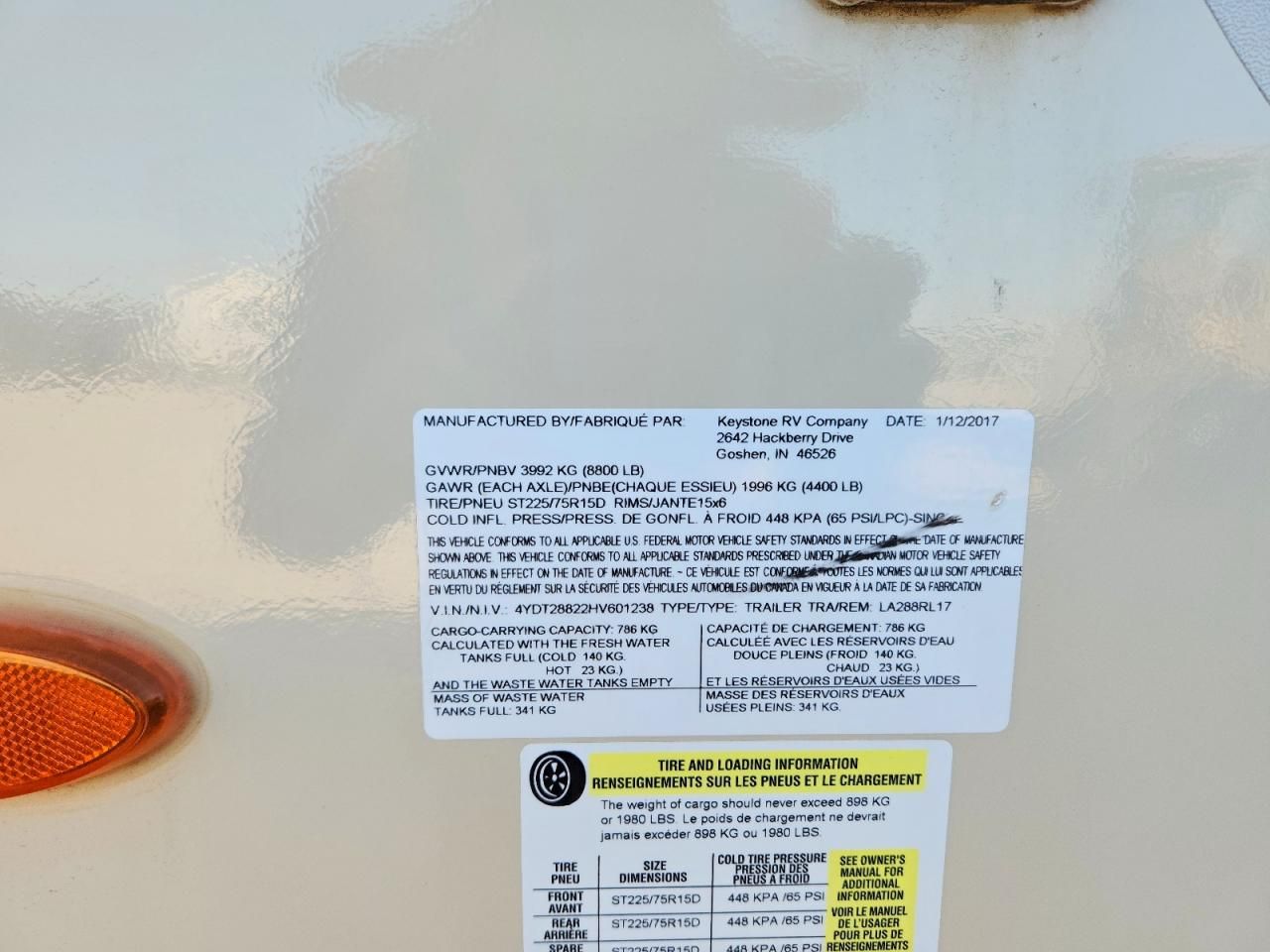 2017 Keystone Laredo-RV