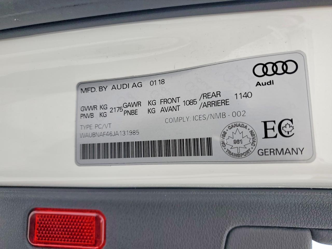 2018 Audi A4 Progressiv