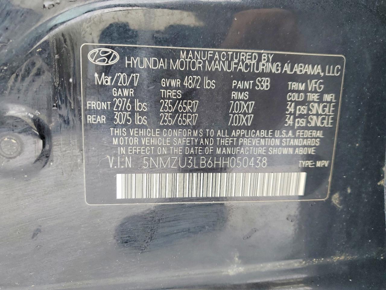 2017 Hyundai Santa fe Sport