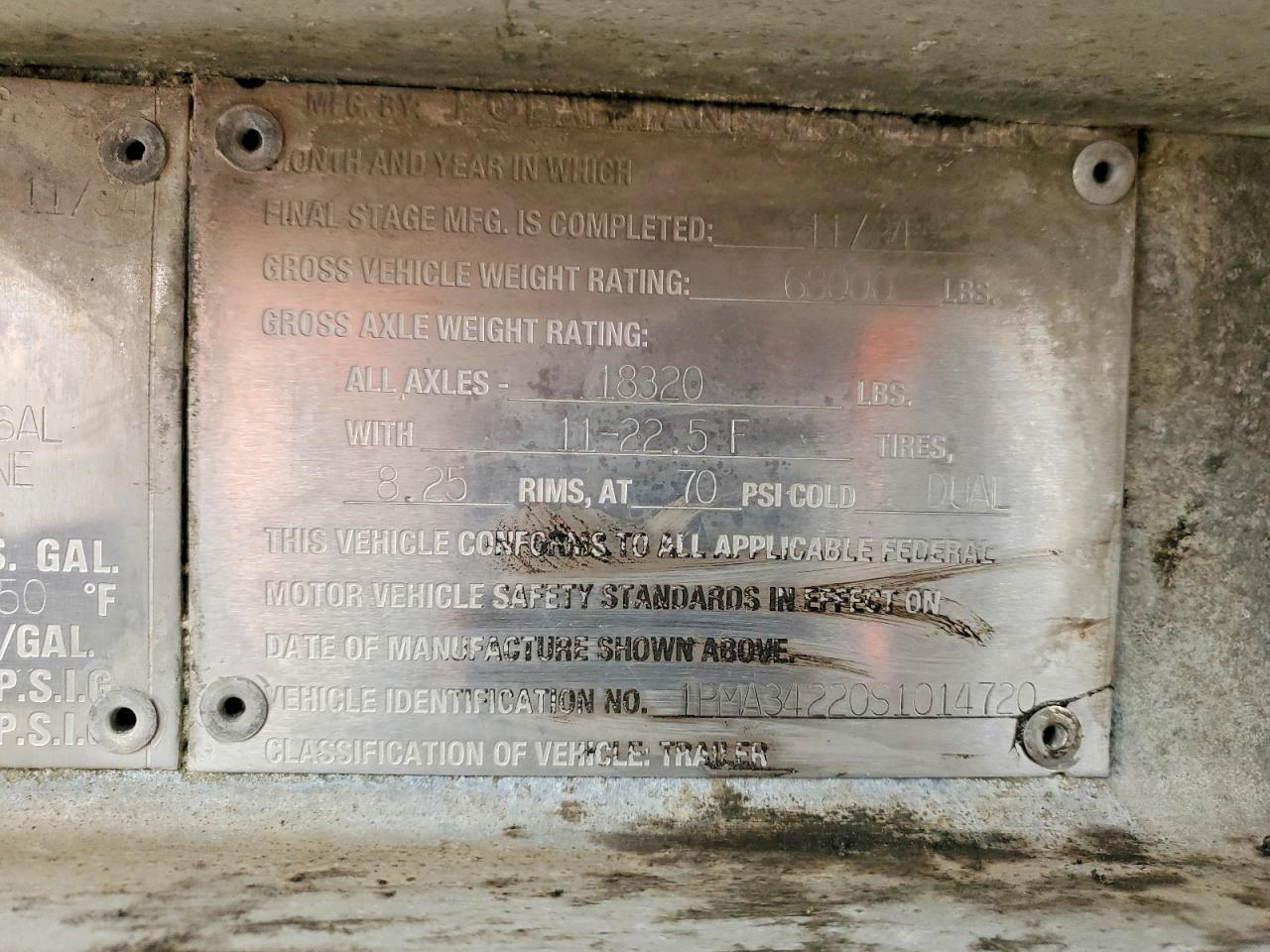 1995 Polar Tank Trailer 1995 Polar Tank Fuel Tank Trailer