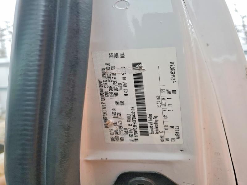 2015 Ford Econoline E350 Truck Cab AND Chassis