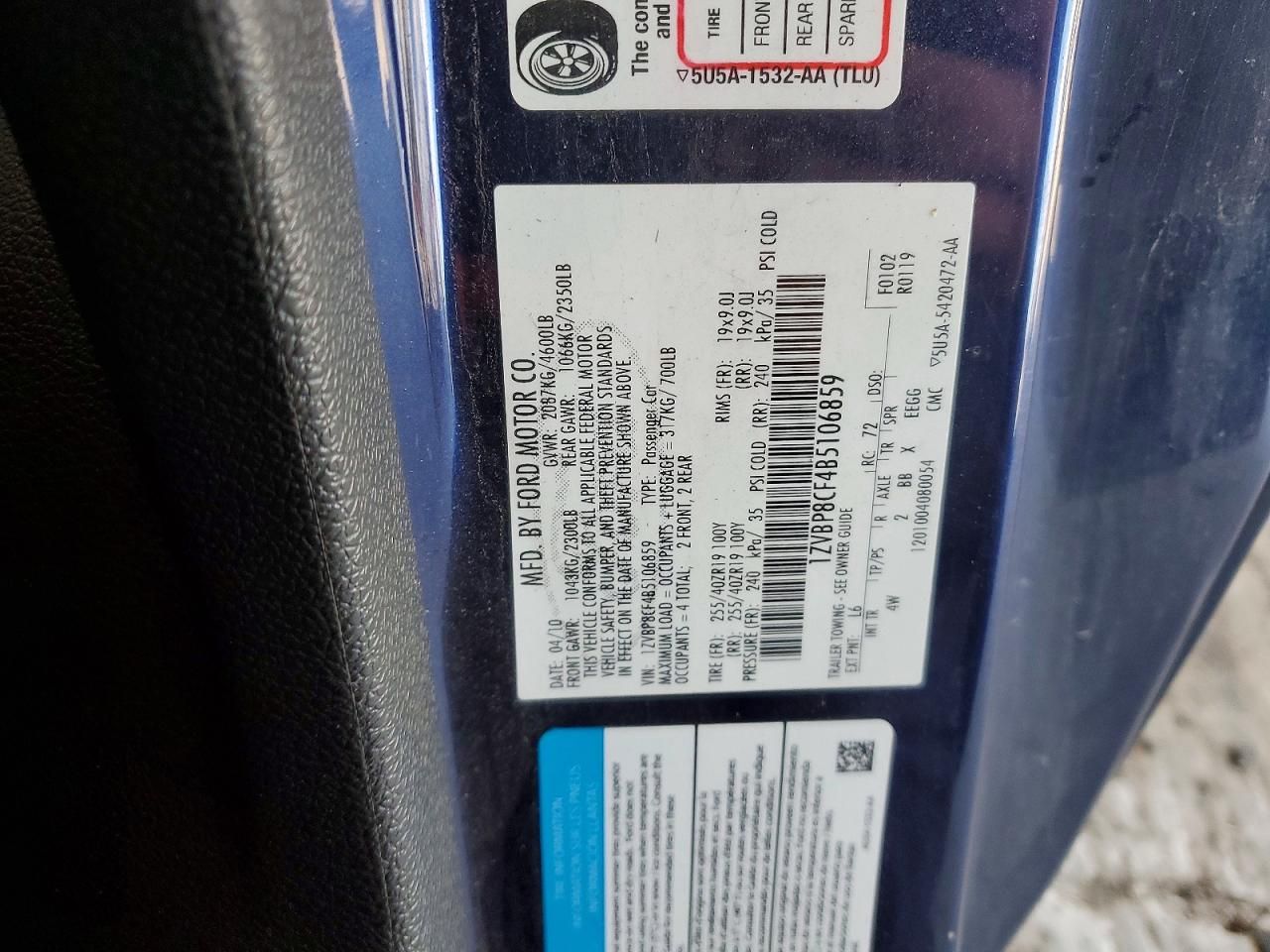 2011 Ford Mustang gt