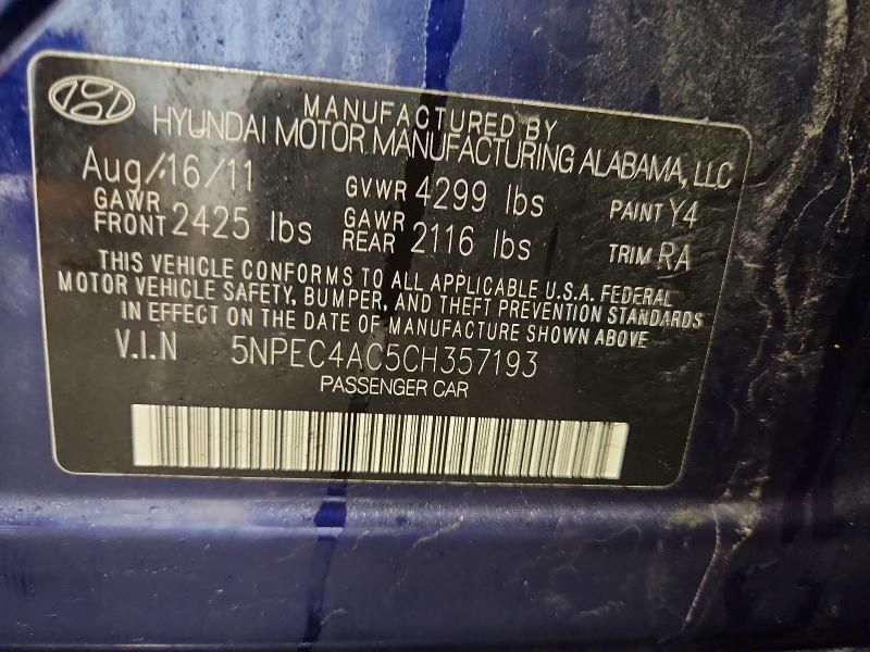 2012 Hyundai Sonata se