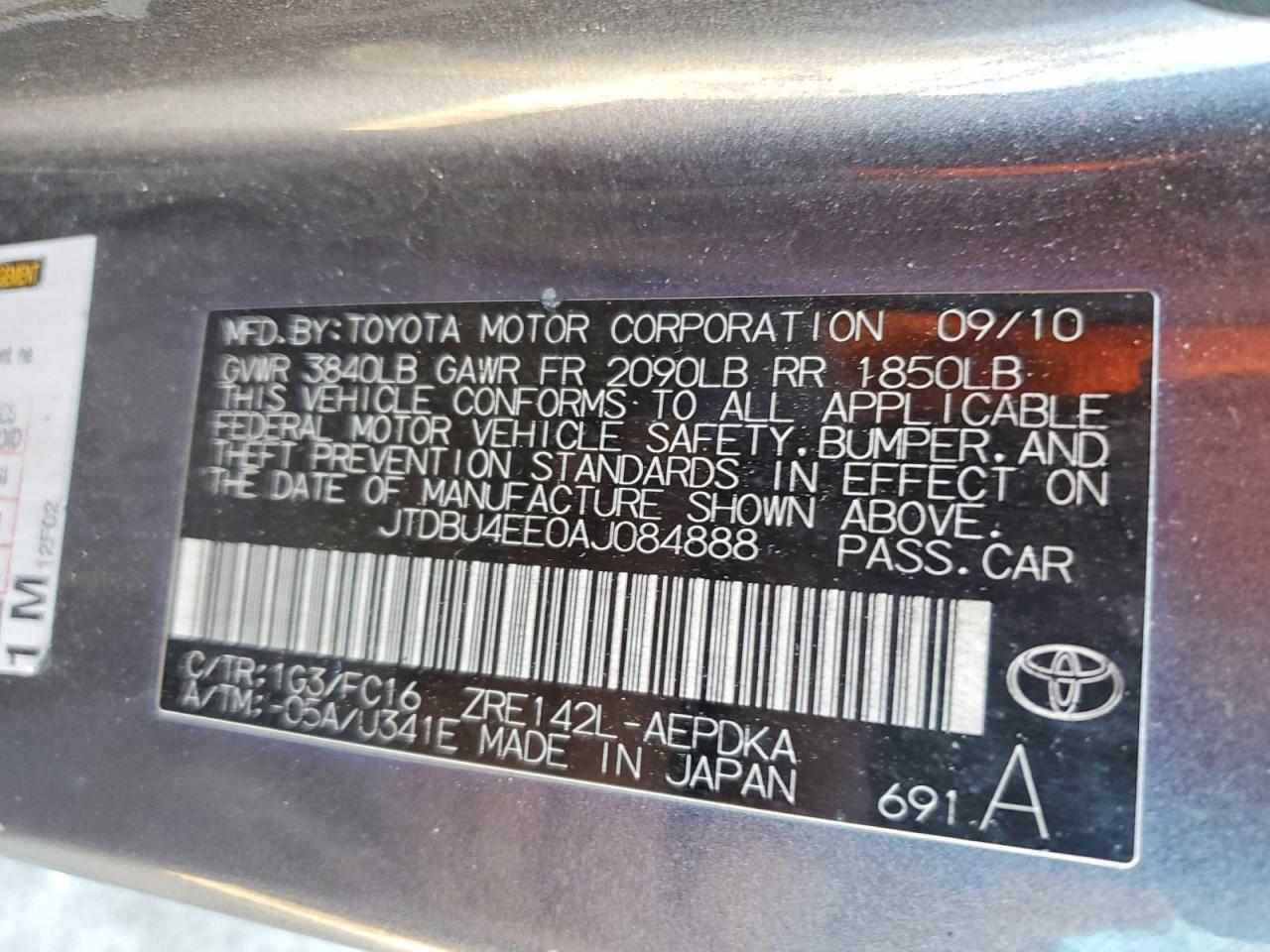 2010 Toyota Corolla Base