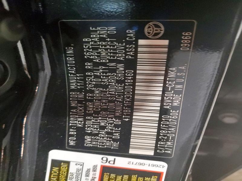 2012 Toyota Camry Base