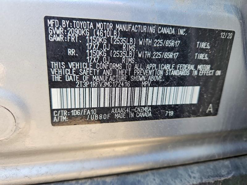 2021 Toyota Rav4 xle