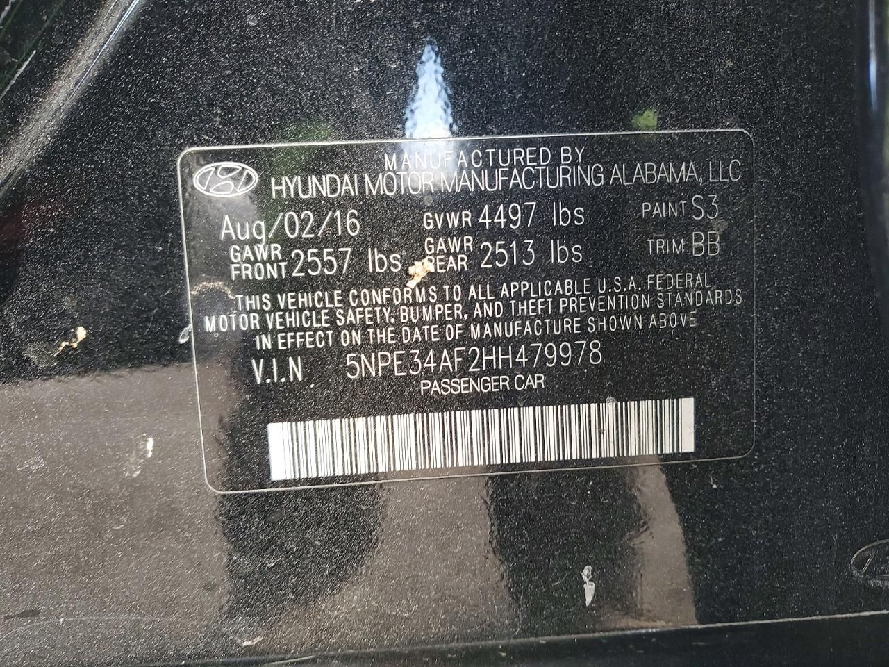 2017 Hyundai Sonata Sport