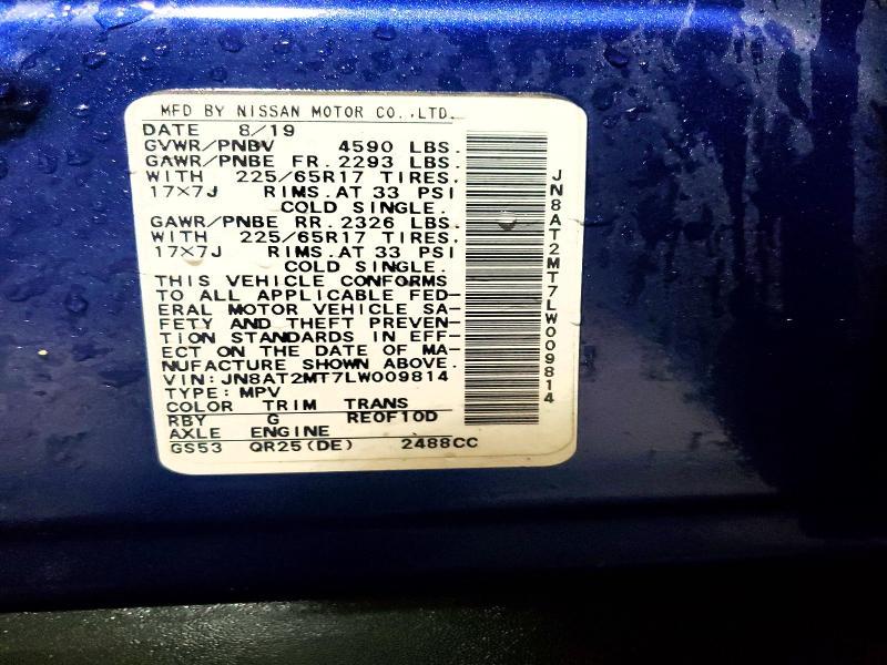 2020 Nissan Rogue sv