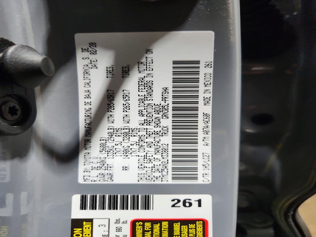 2020 Toyota Tacoma TRD Sport