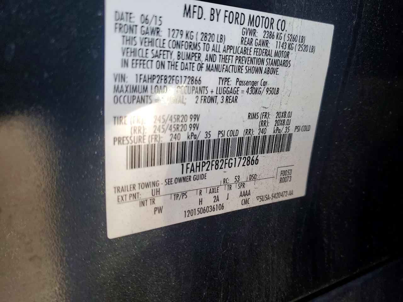2015 Ford Taurus Limited