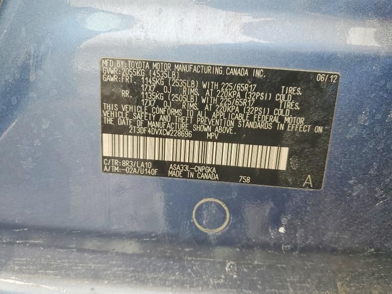 2012 Toyota Rav4 Limited