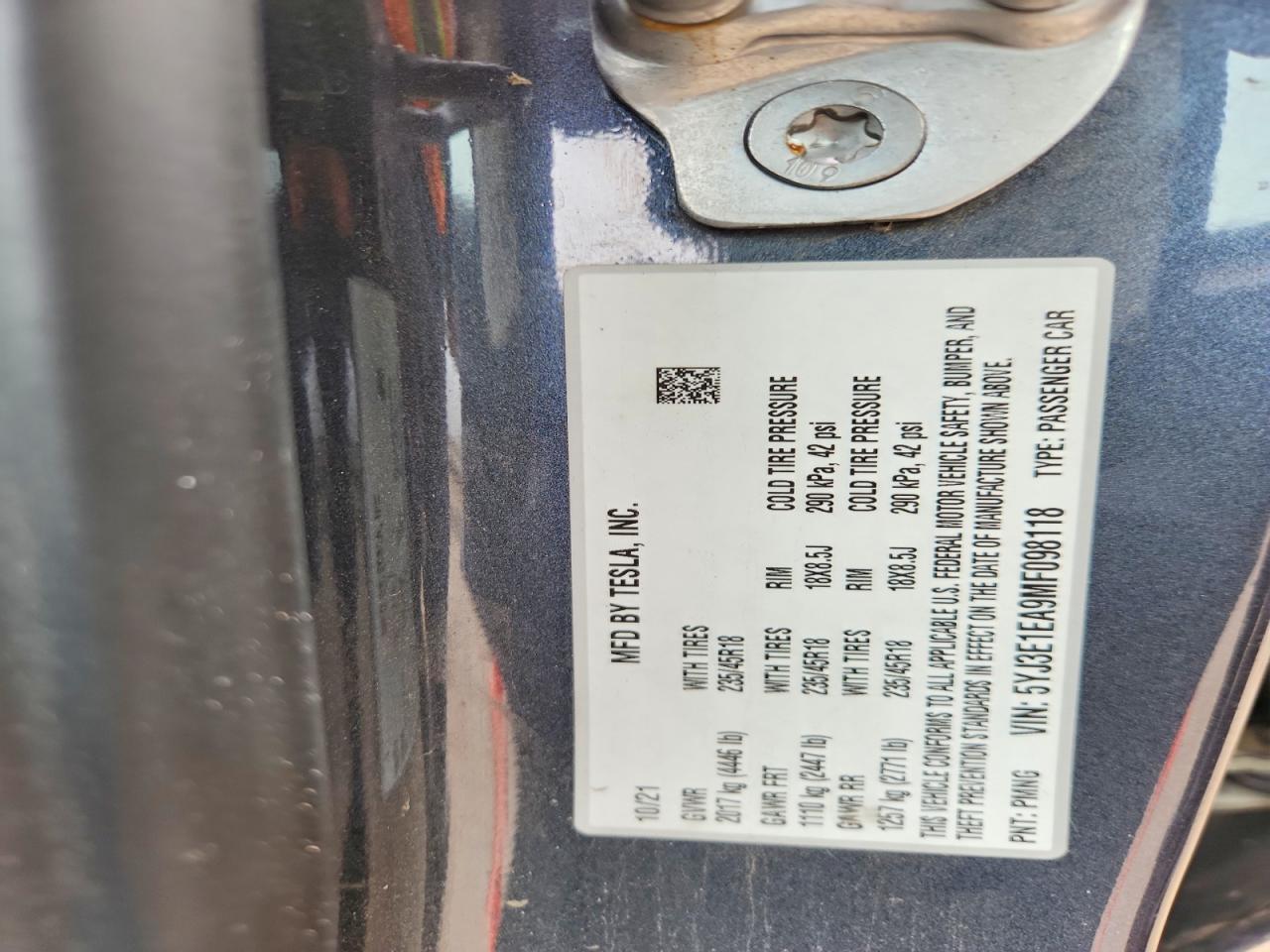 2021 Tesla Model 3