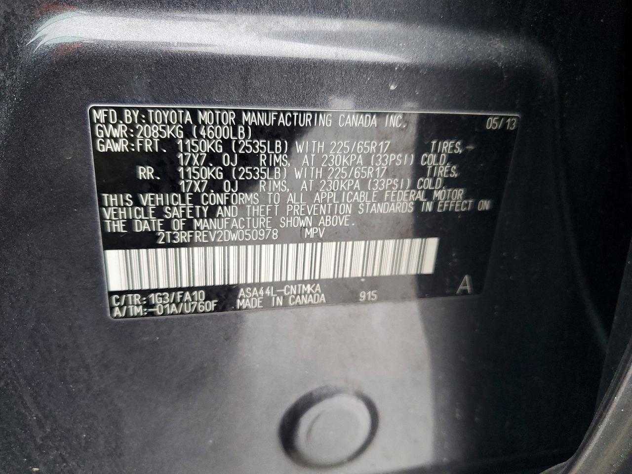 2013 Toyota Rav4 xle