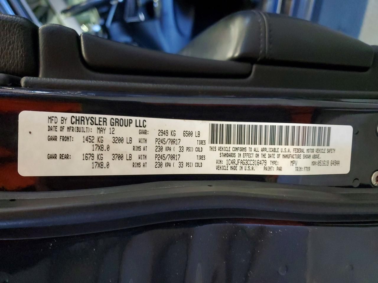 2012 Jeep Grand Cherokee Laredo