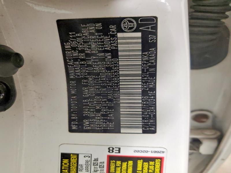 2011 Toyota Corolla le