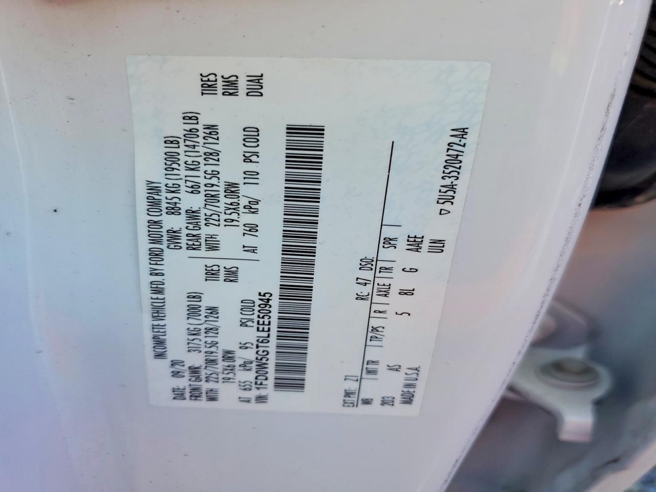 2020 Ford F550 Super Duty