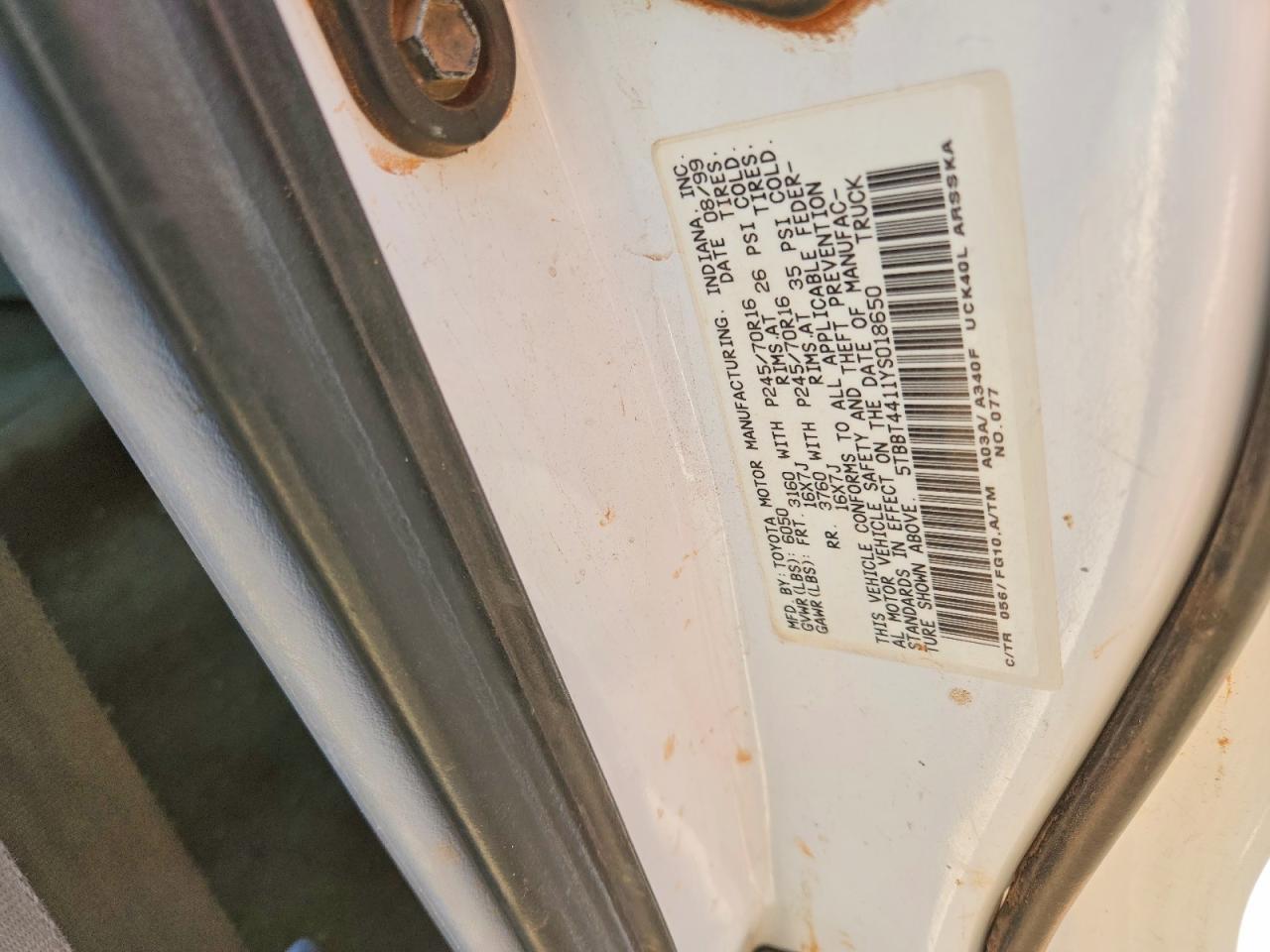 2000 Toyota Tundra Access Cab