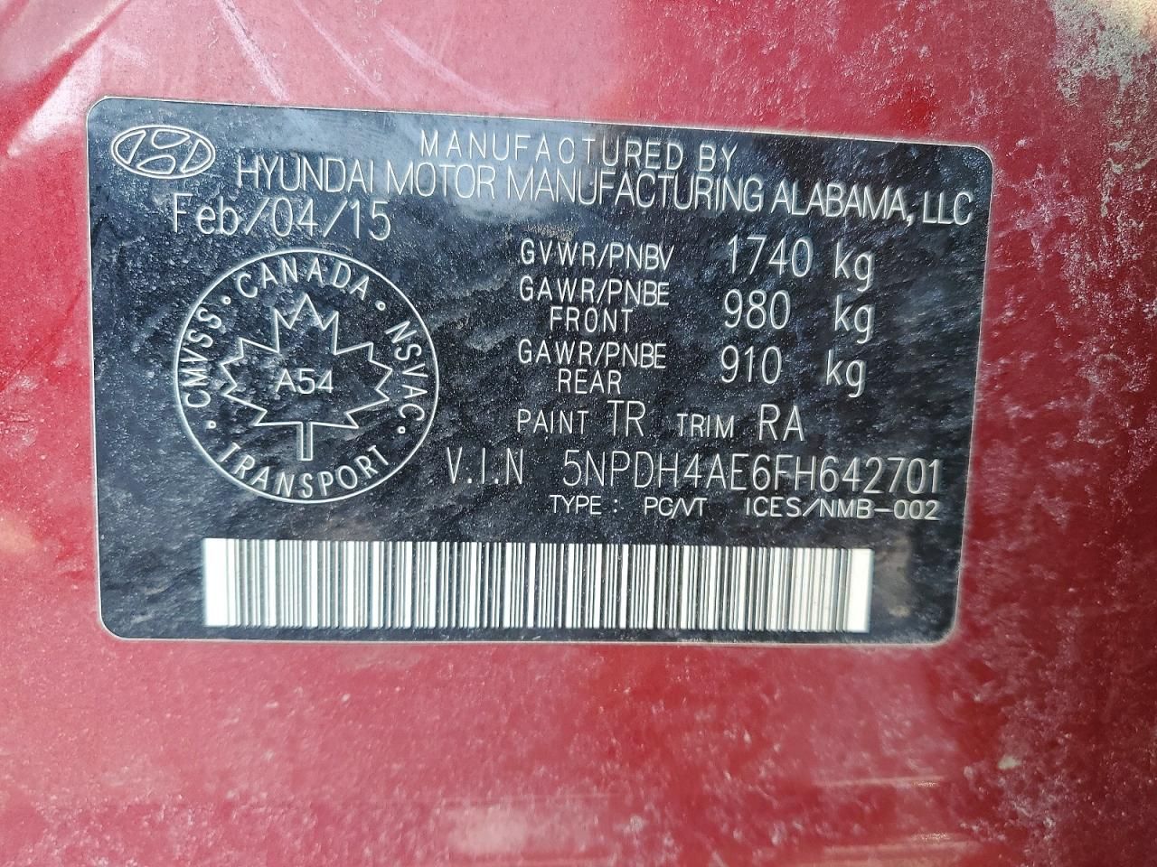 2015 Hyundai Elantra se