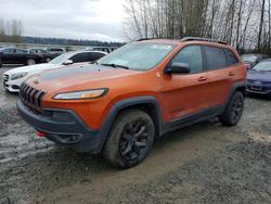 Jeep Cherokee salvage cars for sale: 2016 Jeep Cherokee Trailhawk