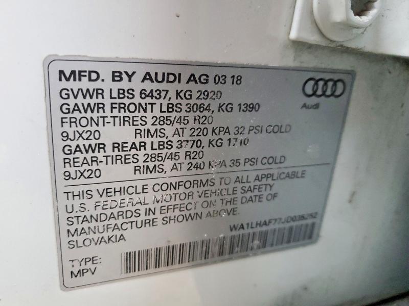 2018 Audi Q7 Premium Plus