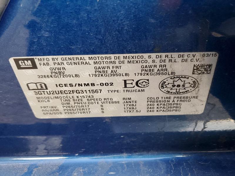2015 GMC Sierra K1500 sle