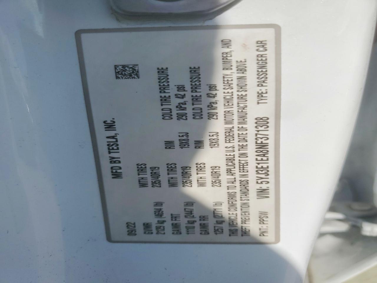 2022 Tesla Model 3