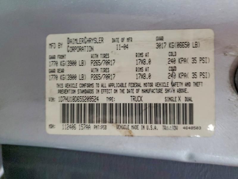 2005 Dodge RAM 1500 ST