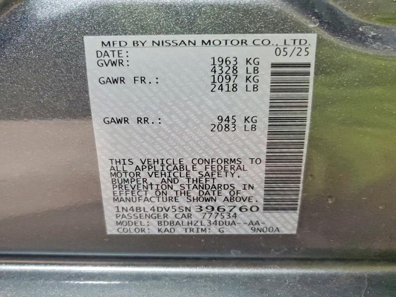 2025 Nissan Altima 2.5 sv