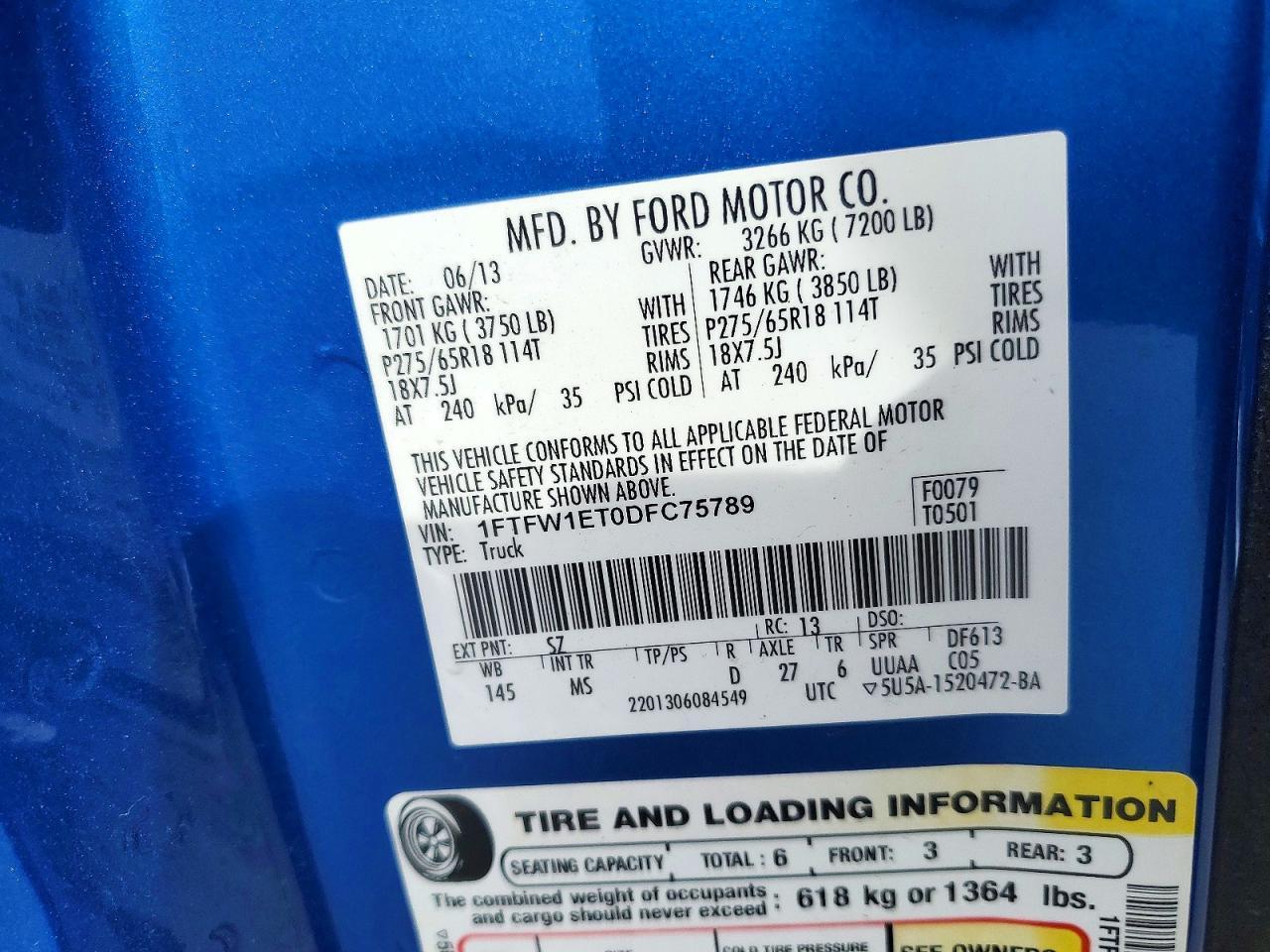 2013 Ford F150 Supercrew