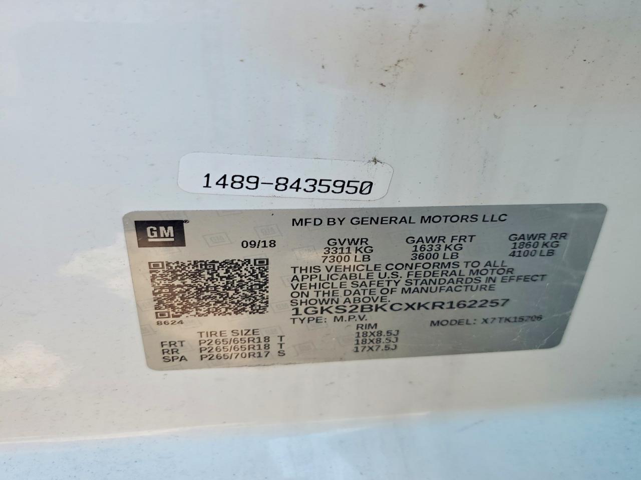 2019 GMC Yukon slt