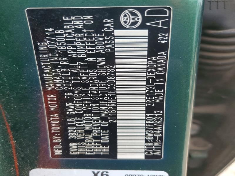 2014 Toyota Corolla eco