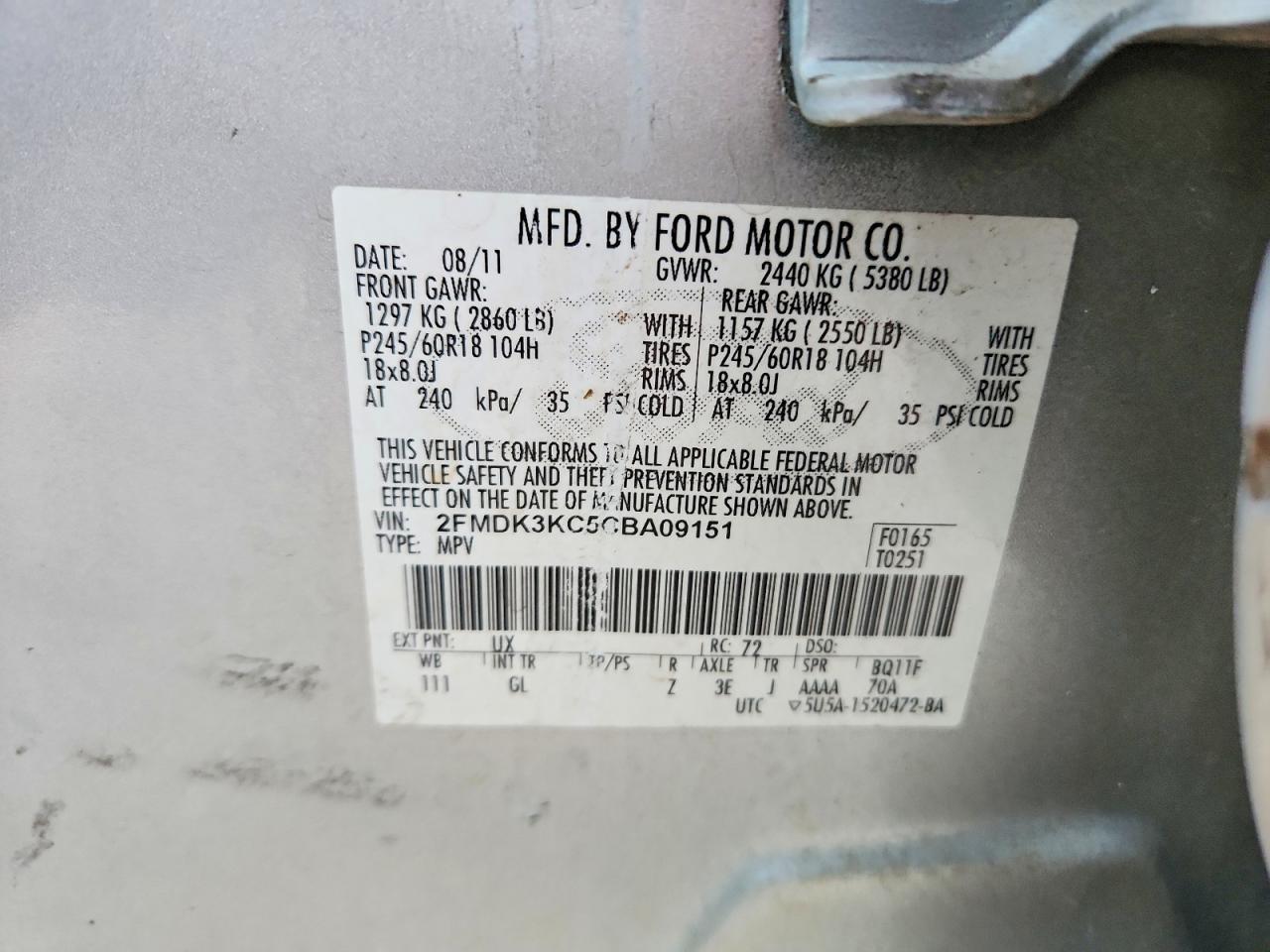 2012 Ford Edge Limited