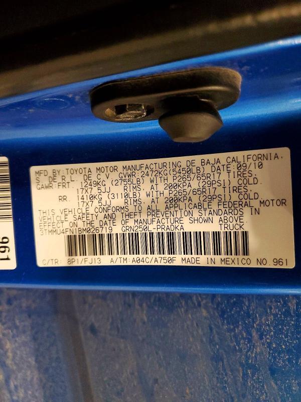 2011 Toyota Tacoma V6