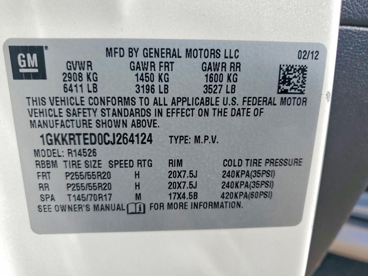 2012 GMC Acadia Denali