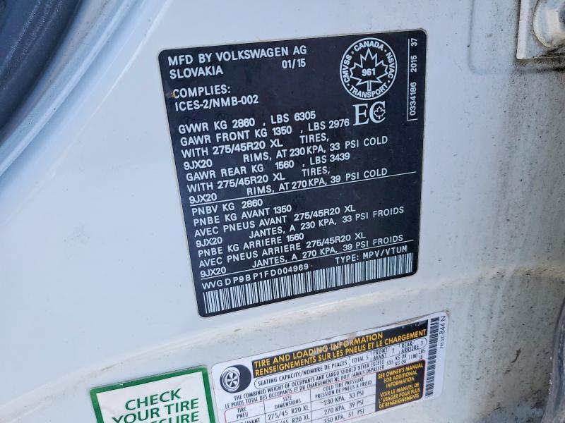 2015 Volkswagen Touareg tdi