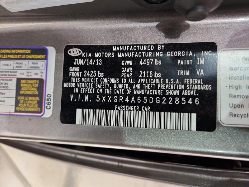 2013 KIA Optima sx