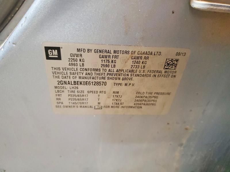 2014 Chevrolet Equinox lt