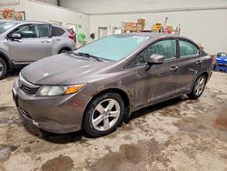 Honda Civic salvage cars for sale: 2012 Honda Civic lx