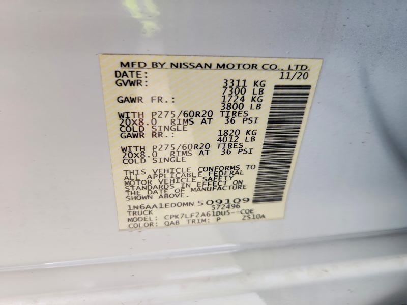 2021 Nissan Titan Platinum Reserve