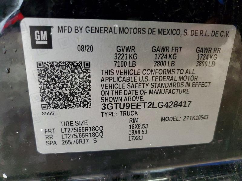 2020 GMC Sierra K1500 AT4