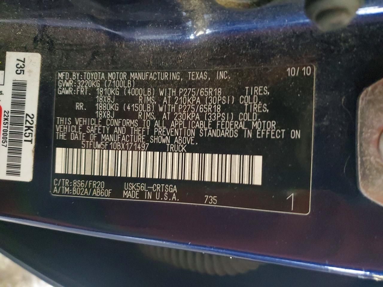 2011 Toyota Tundra Double Cab SR5